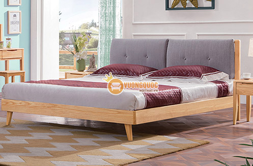 Giường ngủ gỗ tự nhiên phong cách country style