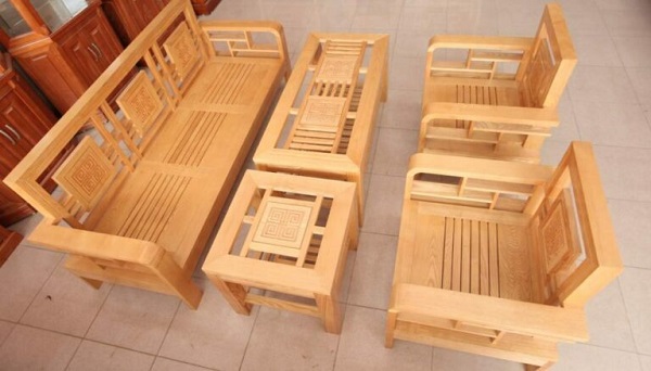 Bàn ghế gỗ phòng khách giá 5 triệu