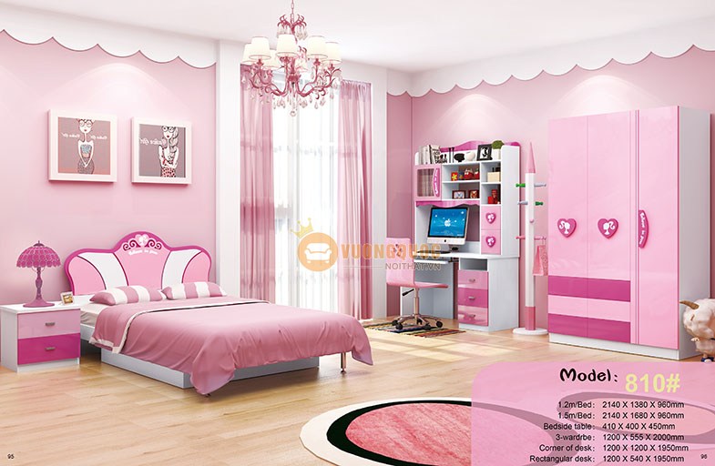 Mua nội thất phòng ngủ màu hồng công chúa bền đẹp ở đâu?