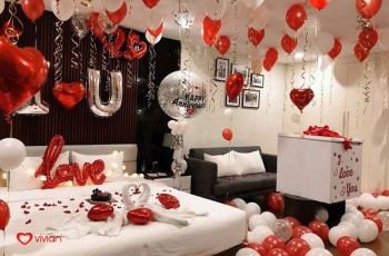 7 bước trang trí phòng cưới đẹp đơn giản cho đêm tân hôn lãng mạn