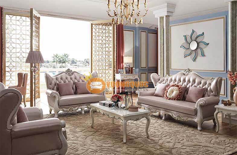 Mẫu sofa tân cổ điển đẹp - nội thất cho phòng khách ấn tượng