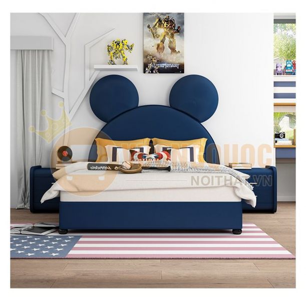 Mẫu giường cho bé trai hình Mickey 